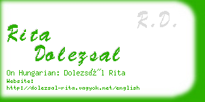 rita dolezsal business card